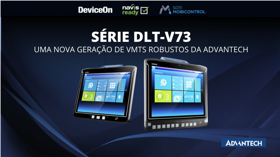 Terminais robustos DLT-V73 da Advantech: capacitando intralogística inteligente, operações portuárias e soluções para serviços pesados